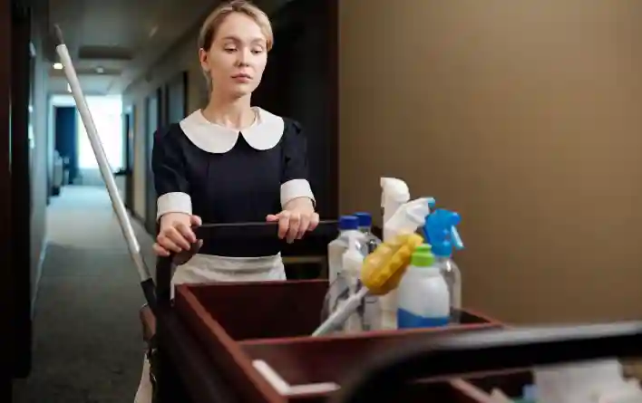 Nettoyage de chambres d’hôtel et espaces communs